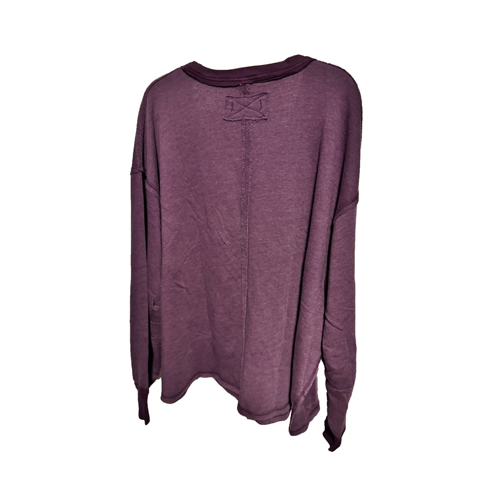 NWOT Free Peopl We The Free Venice Sweatshirt Size M, Purple, MSRP $78 - Picture 4 of 4